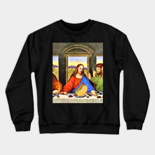 last supper - hot dog Crewneck Sweatshirt